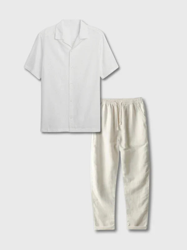 Ensemble D’été Avec Fermeture Boutonnée Pour Homme | Idéal Pour Les Soirées Estivales