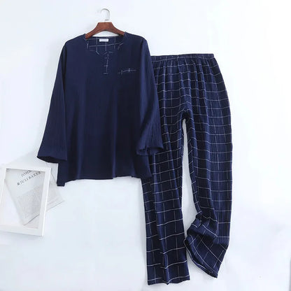 Ensemble Deux Pièces de Pyjama avec Haut à Manches Longues et Pantalon pour Homme | Idéal pour Un Usage Quotidien