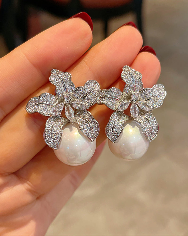 Boucles D'Oreilles Avec Perles Pour Femmes | Idéal Pour Usage Quotidien Et Occasions