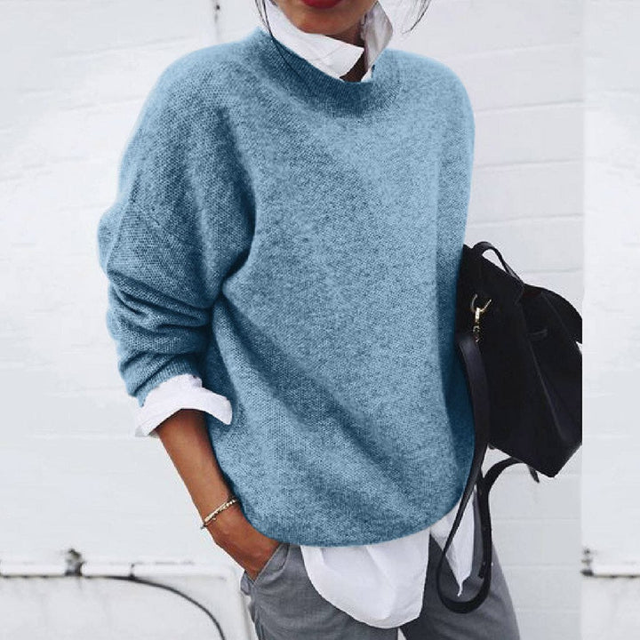 Pull à Manches Longues avec Col Rond pour Femmes | Idéal pour un Usage Quotidien