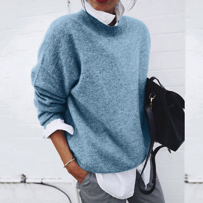 Pull à Manches Longues avec Col Rond pour Femmes | Idéal pour un Usage Quotidien