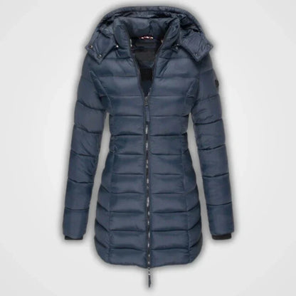 Manteau Long Matelassée à Capuche pour Femme | Idéale pour l’Hiver