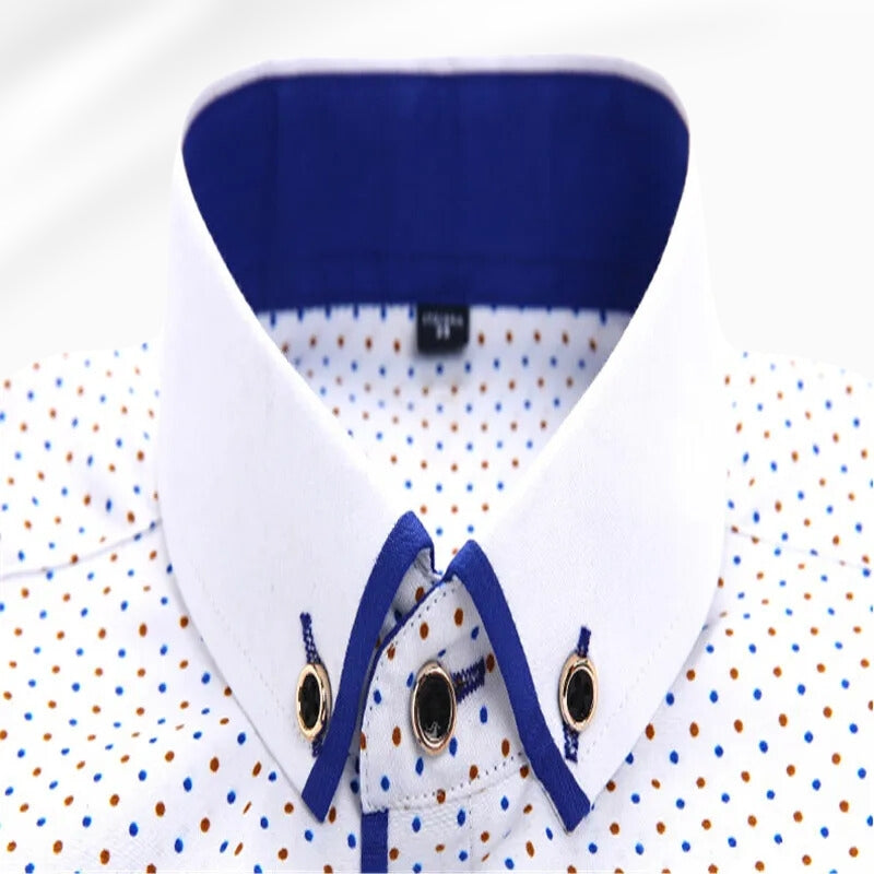 Chemise À Manches Longues Avec Col Classique Pour Homme | Idéale Pour Bureau Et Sorties