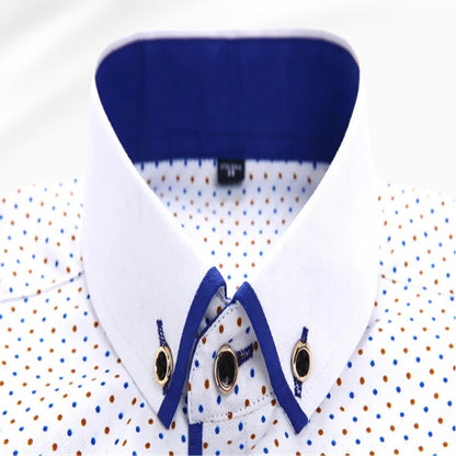 Chemise À Manches Longues Avec Col Classique Pour Homme | Idéale Pour Bureau Et Sorties