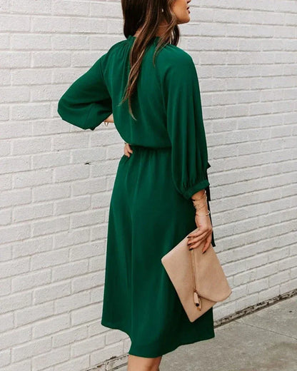 Robe Midi avec Ceinture pour Femme | Idéale pour le Bureau et les Événements Formels