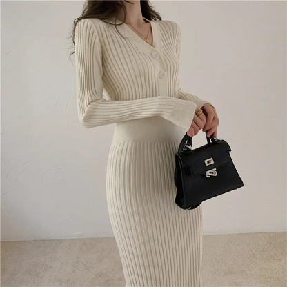 Robe Ajustée Avec Boutons Pour Femme | Idéale Pour Le Quotidien Et Les Sorties