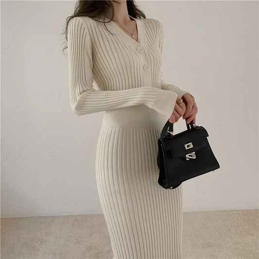 Robe Ajustée Avec Boutons Pour Femme | Idéale Pour Le Quotidien Et Les Sorties