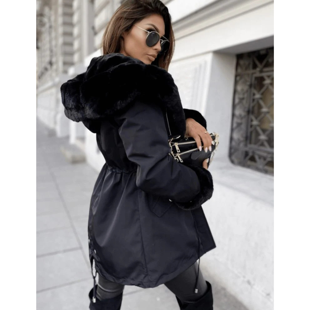 Manteau d’Hiver avec Capuche pour Femme | Idéal par Temps Froid
