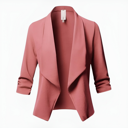 Blazer À Manches Longues Avec Silhouette Structurée Pour Femme | Idéal Pour Occasions Formelles