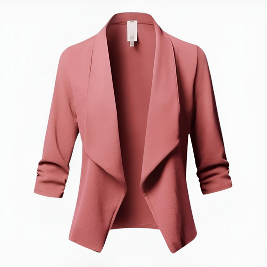 Blazer À Manches Longues Avec Silhouette Structurée Pour Femme | Idéal Pour Occasions Formelles
