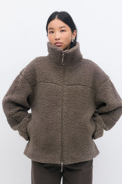 Veste À Col Montant Avec Fermeture Zippée Pour Femme | Idéale Pour L'automne