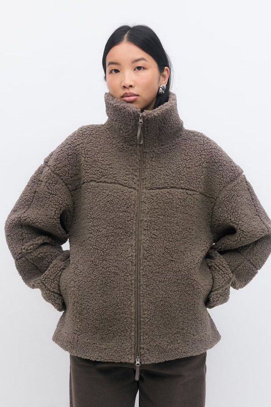 Veste col montant zippée pour femmes
