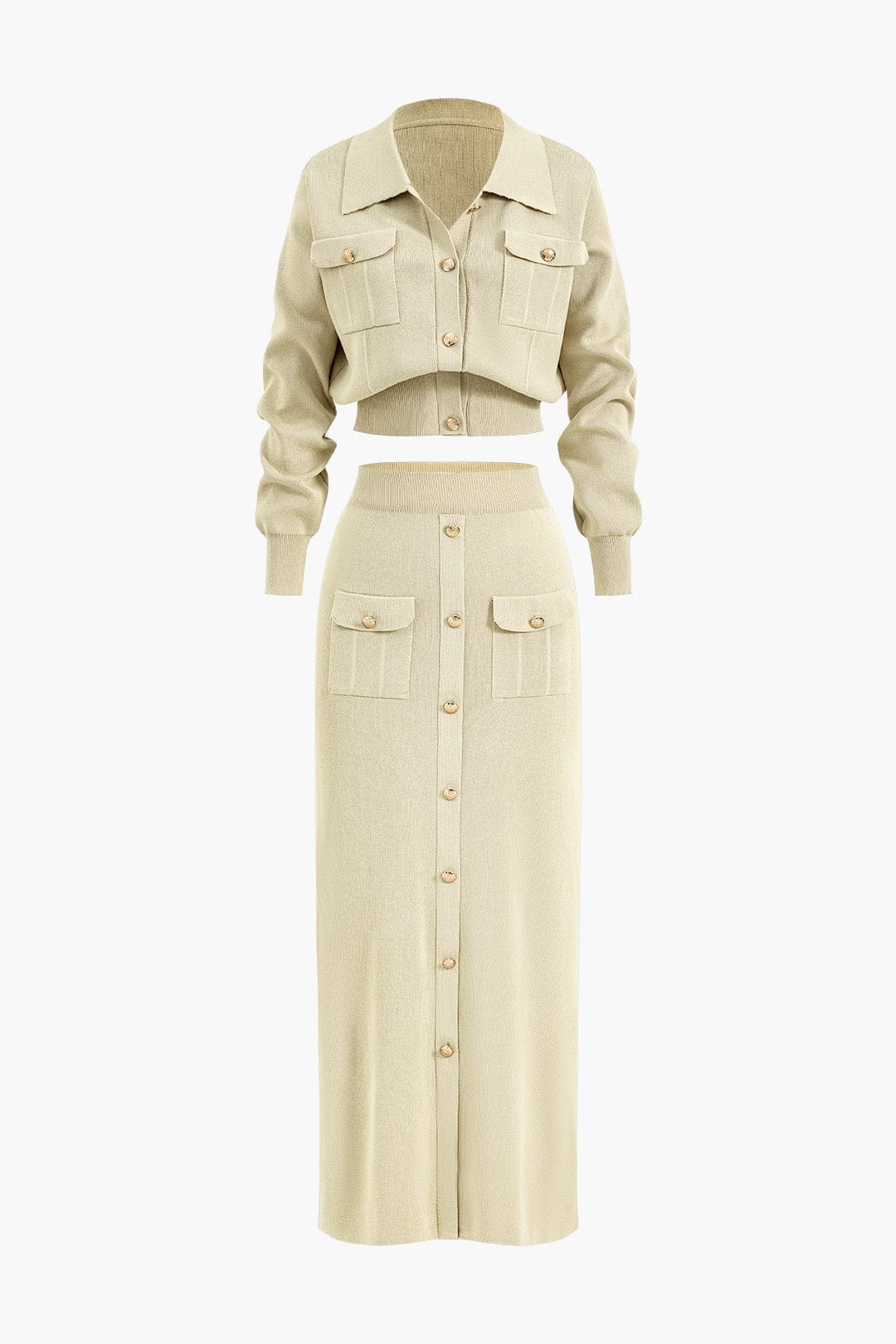 Ensemble Blazer Tricoté Et Jupe Pour Femme | Idéal Pour Un Usage Quotidien Et Professionnel