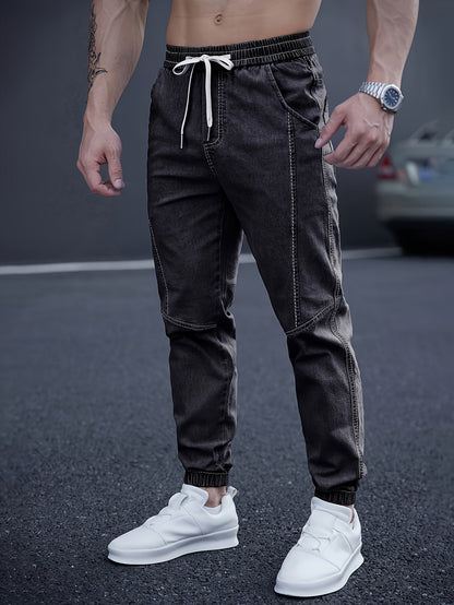 Pantalon Cargo avec Taille Élastiquée et Chevilles Ajustées pour Homme | Idéal pour le Quotidien