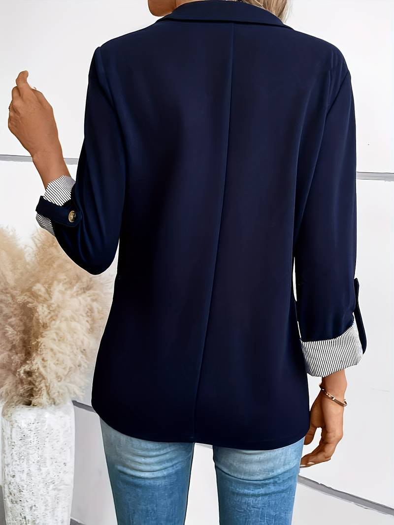 Blazer Structuré À Double Boutonnage Pour Femmes | Idéal Pour Travail Et Usage Quotidien