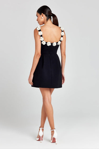 Robe Mini À Motifs Floraux Et Coupe Structurée Pour Femmes | Idéale Pour Les Soirées Et Événements
