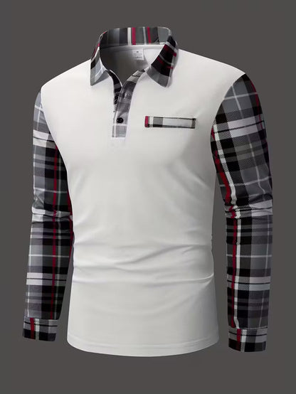 Chemise À Manches Longues Avec Détail Poche Poitrine Et Coupe Ajustée Pour Homme | Idéale Pour Le Bureau Et Les Occasions Quotidiennes