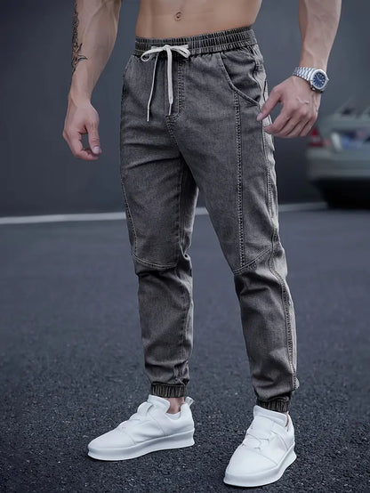 Pantalon À La Cheville Avec Taille Élastique Et Poches Multiples Pour Hommes | Idéal Pour Les Tenues Quotidiennes
