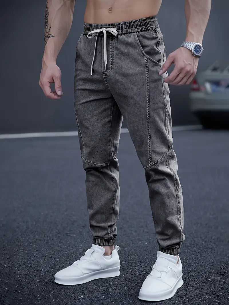 Pantalon À La Cheville Avec Taille Élastique Et Cordon De Serrage Pour Homme | Idéal Pour Usage Quotidien Et Loisirs