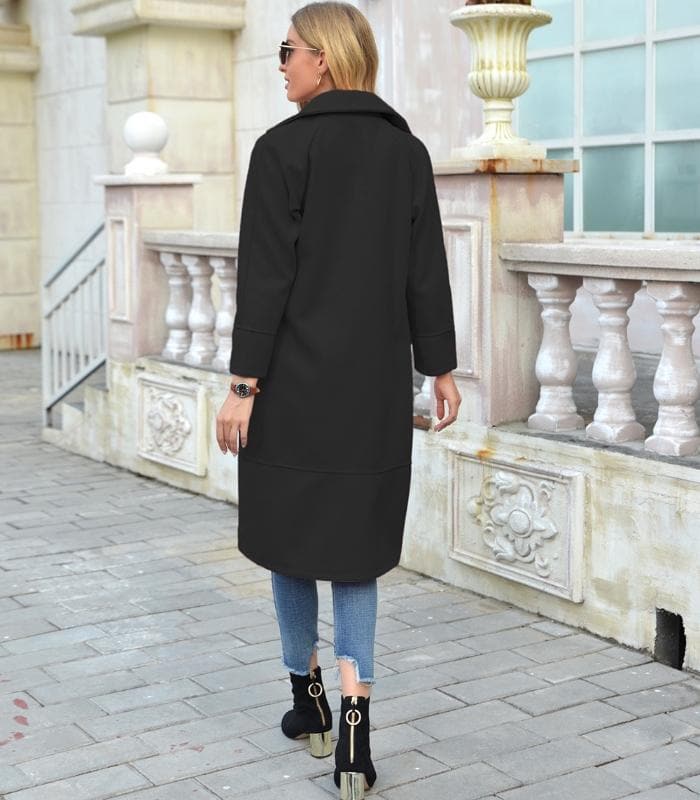 Manteau Couleur Camel avec Double Boutonnage pour Femmes | Idéal pour Saison Froide