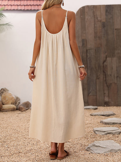 Robe Longue à Bretelles Fines pour Femme | Idéale pour les Vacances d'Été        Ask ChatGPT