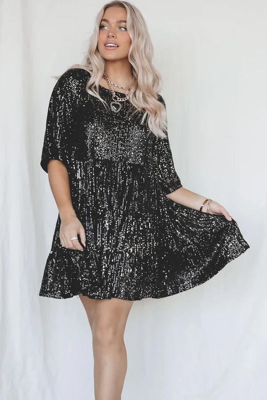 Robe Courte avec Manches Courtes pour Femmes | Idéale pour les Occasions Spéciales