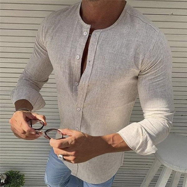 Chemise À Manches Longues Avec Col Classique Pour Homme | Idéale Pour Usage Quotidien