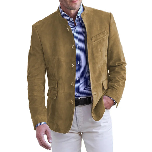 Veste Boutonnée avec Col Classique pour Homme | Idéale pour la Mi-Saison et le Quotidien