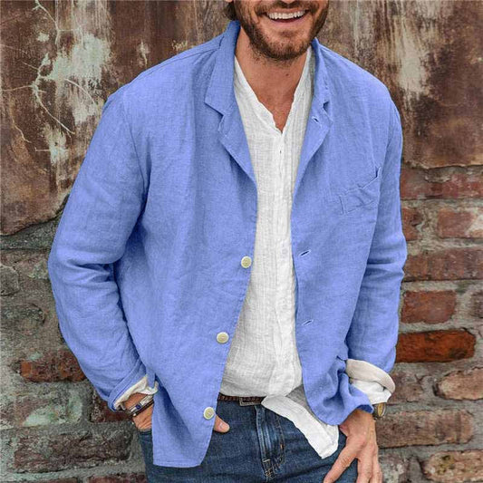 Veste Légère avec Coupe Décontractée et Poches Fonctionnelles pour Hommes | Idéale pour Printemps et Été