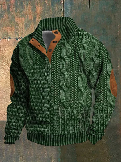 Pull à Coupe Décontractée pour Homme avec Col Classique | Idéal pour Détente et Quotidien