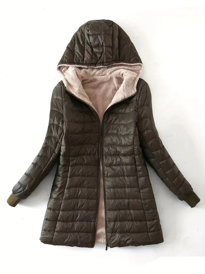 Veste Longue À Fermeture Zippée Pour Femme | Idéale Pour La Saison Froide