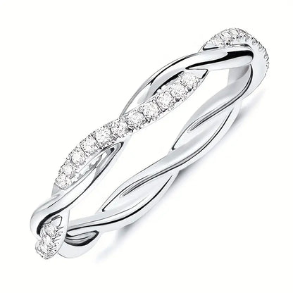 Bague Torsadée avec Détails En Relief | Idéale pour Les Occasions Spéciales