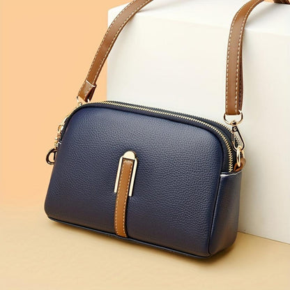 Sac Bandoulière Compact Avec Détails Contrastés Pour Femme | Idéal Pour Usage Quotidien