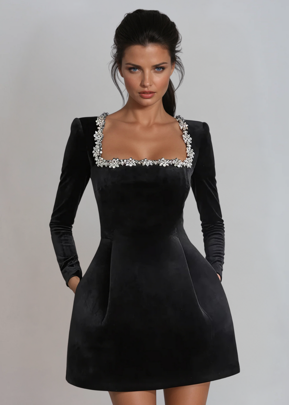 Mini-robe À Manches Longues Pour Femme | Idéal Pour L'automne