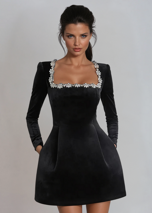 Mini robe à manches longues pour femmes