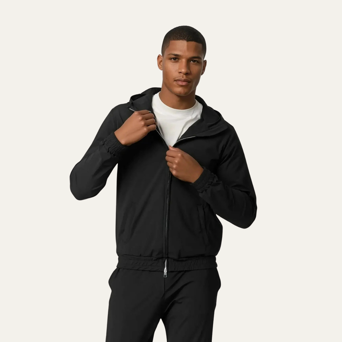 Ensemble Coordonné avec Hoodie Zippé et Pantalon pour Homme | Idéal pour la Détente ou les Déplacements Quotidiens