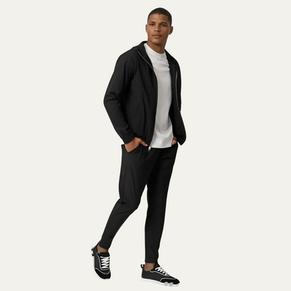 Ensemble Coordonné avec Hoodie Zippé et Pantalon pour Homme | Idéal pour la Détente ou les Déplacements Quotidiens