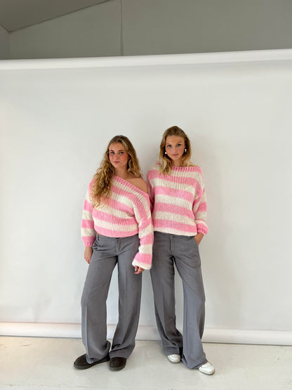 Pull À Col Rond avec Coupe Classique pour Femme | Idéal pour Les Journées Fraîches