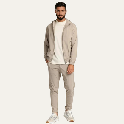 Ensemble Coordonné avec Hoodie Zippé et Pantalon pour Homme | Idéal pour la Détente ou les Déplacements