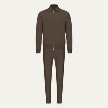 Ensemble Coordonné avec Veste Zippée et Pantalon pour Homme | Idéal pour les Déplacements ou la Détente