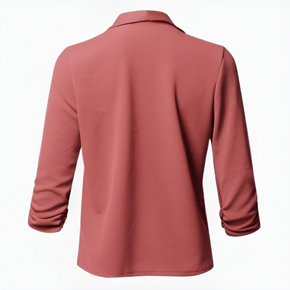 Blazer À Manches Longues Avec Silhouette Structurée Pour Femme | Idéal Pour Occasions Formelles