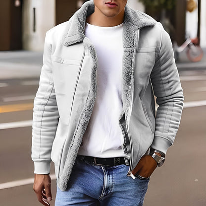 Veste D’hiver Avec Doublure Intérieure Et Col Haut Pour Hommes | Idéale Pour La Saison Froide