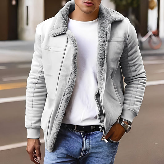 Veste D'hiver Avec Col Haut Et Poches Pour Homme | Idéale Pour L'hiver