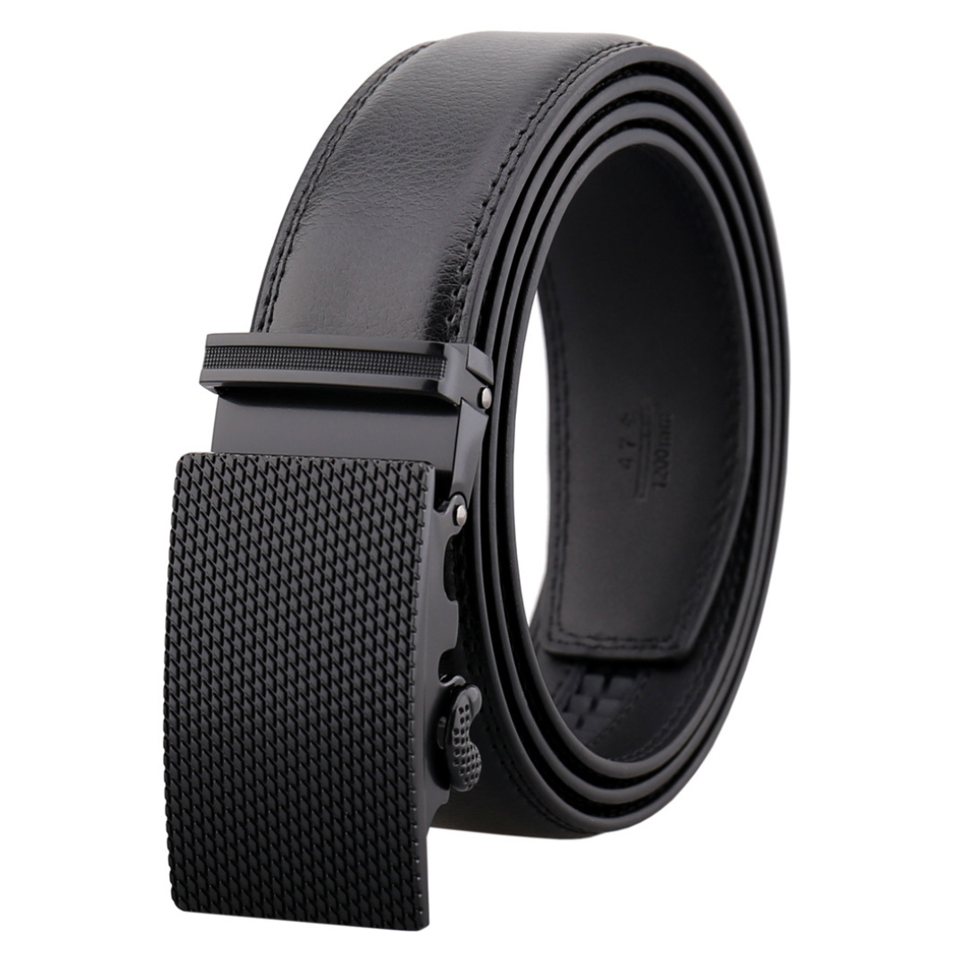Ceinture ajustable à boucle automatique pour homme