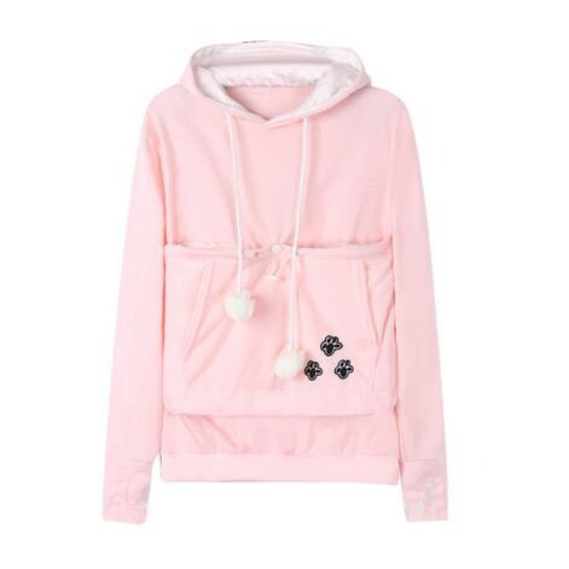Sweat À Capuche avec Poche Ventrale pour Femme | Idéal pour Les Petits Animaux