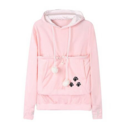Sweat À Capuche avec Poche Ventrale pour Femme | Idéal pour Les Petits Animaux