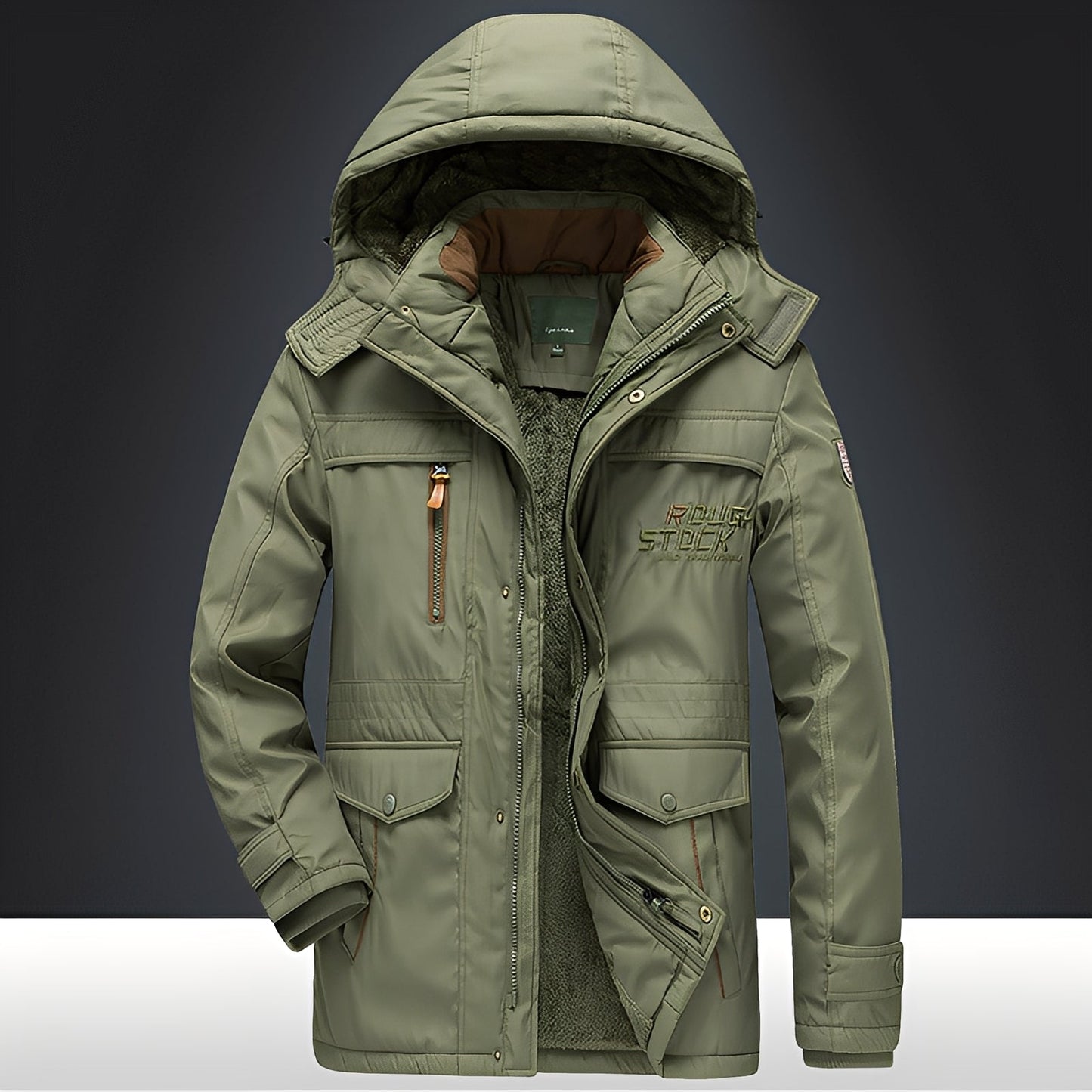 Veste d’Hiver avec Capuche et Fermeture Zippée pour Homme | Idéale pour Usage Quotidien