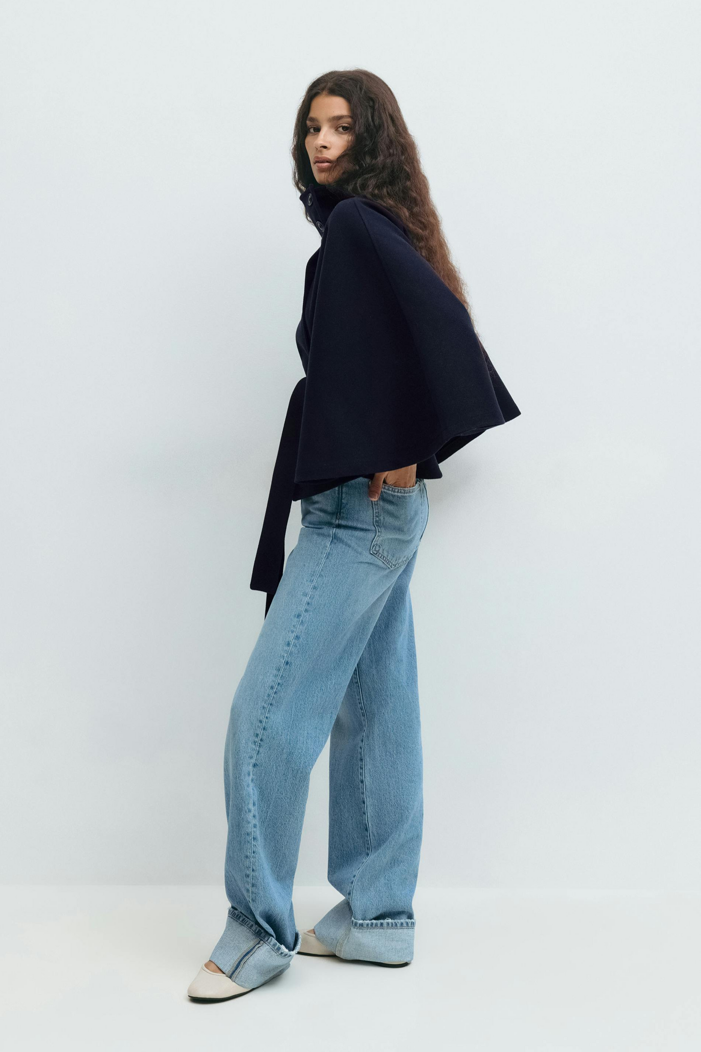 Veste Cape Ceinturée Avec Manches Cape Pour Femmes | Idéale Pour Un Usage Quotidien