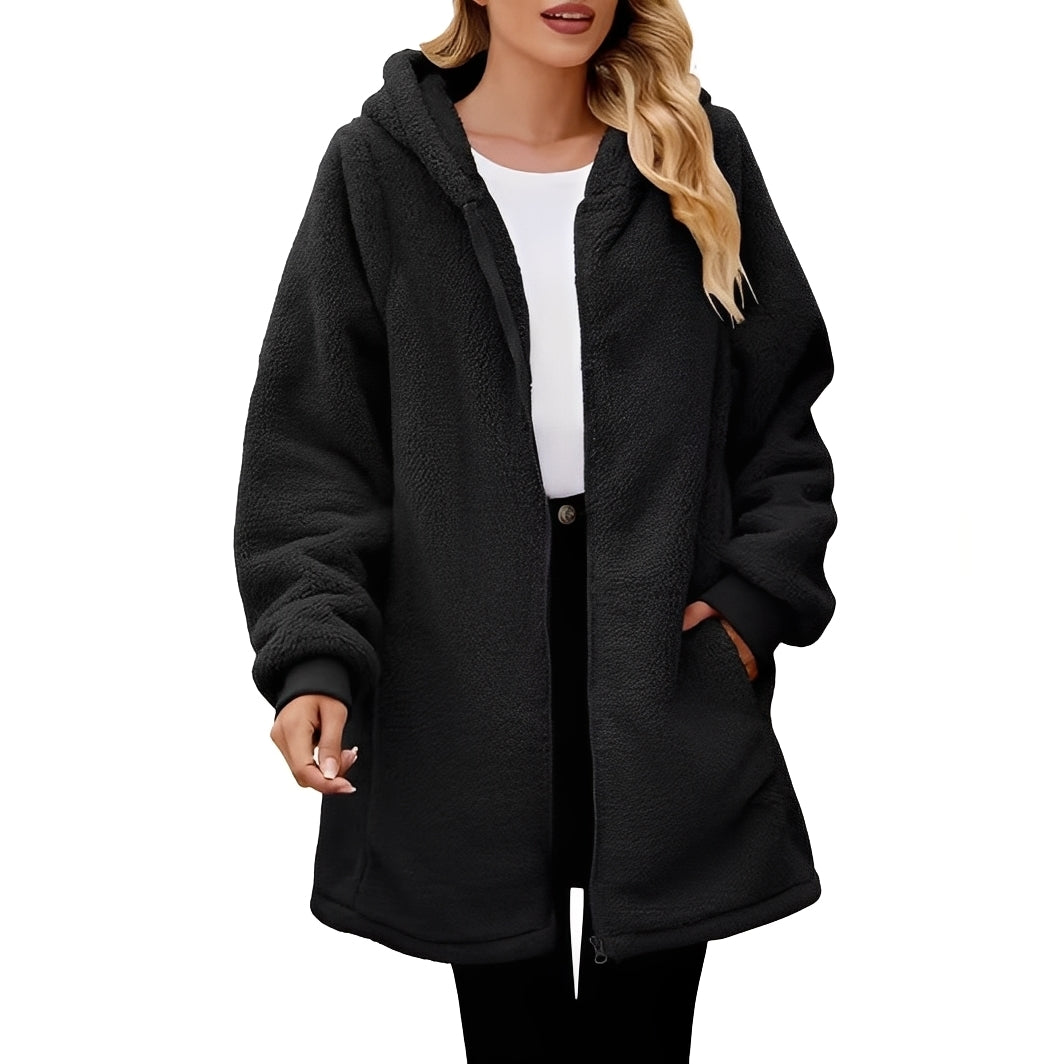 Veste à Coupe Ample avec Capuche pour Femme | Idéale pour les Activités de Plein Air