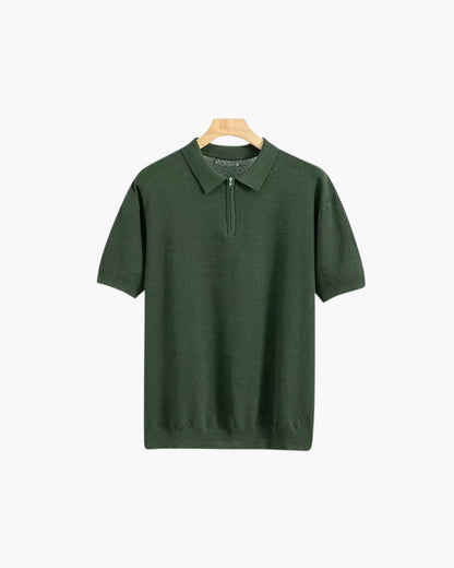 Polo D’Été Avec Fermeture Zippée Pour Hommes | Idéal Pour Un Usage Quotidien Et Professionnel Décontracté